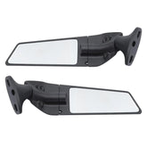 Adjustable Wind Swivel Wing Fin Rearview Side Mirror For BMW Honda Suzuki LH+RH